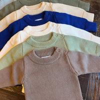 Sweater romper green NB