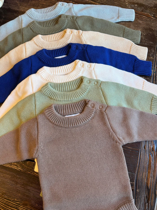 Sweater romper green NB