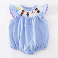 Smocked Character embroidered bubble