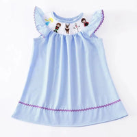 Smocked Character embroidered dress