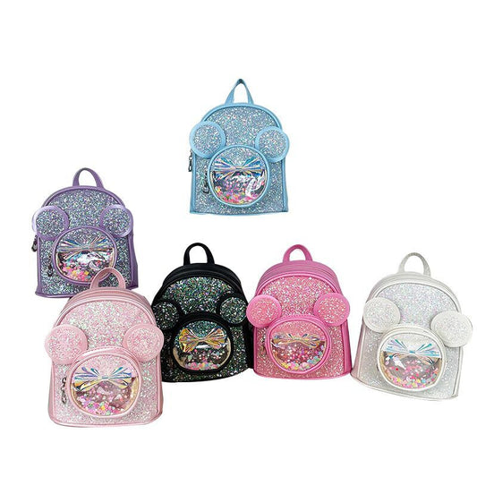 Sparkle Ears Bow kids small backpack
