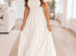 Neutral floral maxi dress