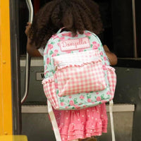 Floral backpack + lunch bag - blank