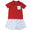 Millie Jay Myles short set red/blue