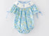 Cross smocked bubble