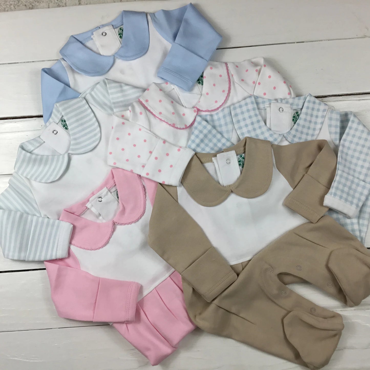 Footie with bib detail - embroider me