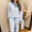 Blue stripe pant set