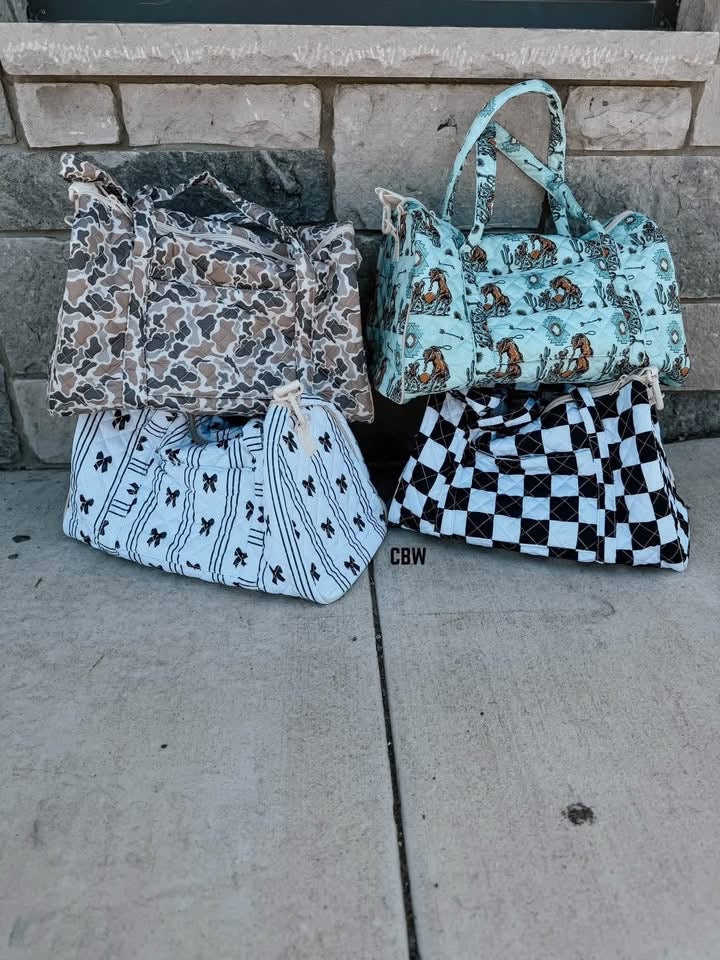 Camo duffle bag