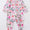 Pink floral bamboo zippy