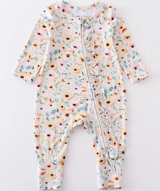 Floral bamboo zippy