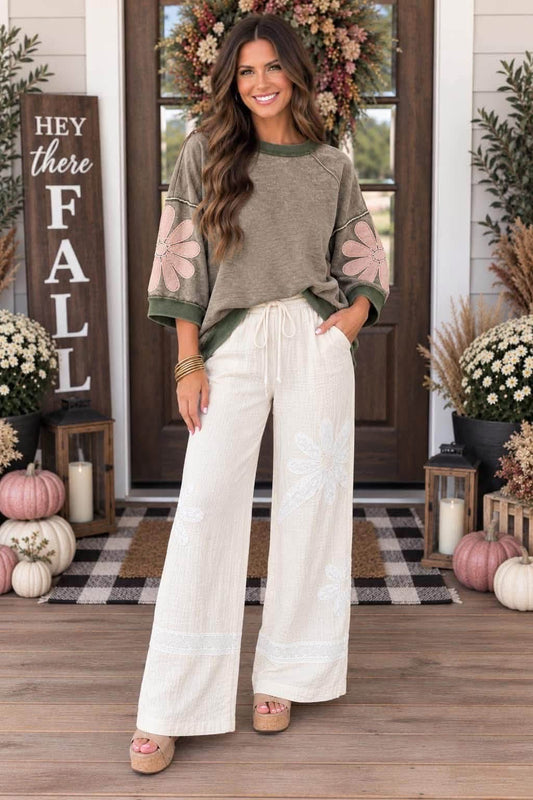 Mineral wash flower top