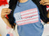 Floral gingham flag tee