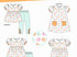 Watercolor pumpkin bummie girls set