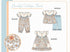 Vintage floral girls pant set