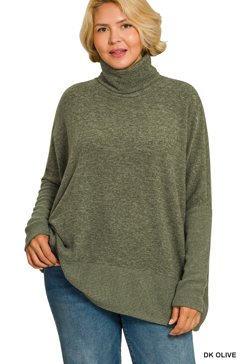 Olive Turtleneck sweater