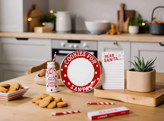Santa milk & cookies 3 pc set