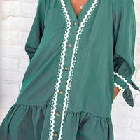 Green Ricrac dress
