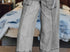Grey raw hem pants