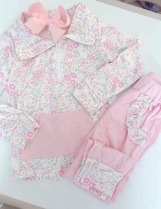 Floral jogger set