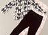 Black & white bow athletic set