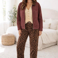 OOTD leopard vest set ETA FEB