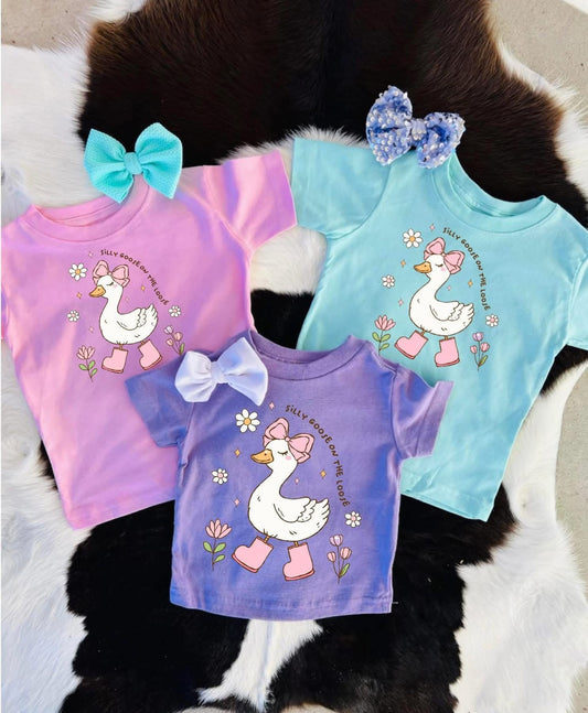 Purple silly goose tee