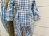 Myles romper- blue gingham