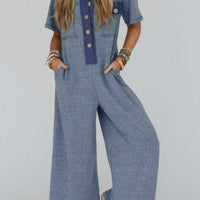 Wide leg jumpsuit