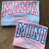 Bow Mama tee comfort colors - XL