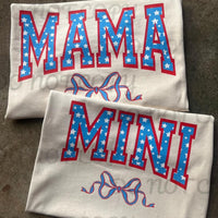 Patriotic Bow Mini Tee