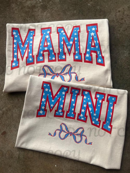 Patriotic Bow Mini Tee