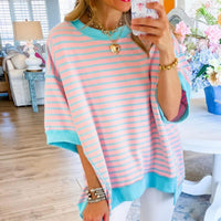 Oversized Striped Top