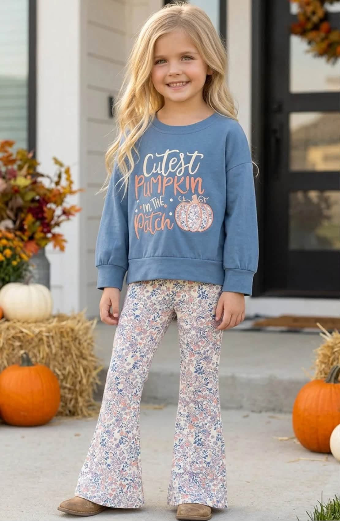 Cutest pumpkin in the patch girls set