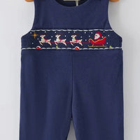 Smocked Santa’s sleigh longall