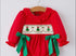 Smocked Christmas bow bubble