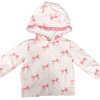 Pink bow rain jacket