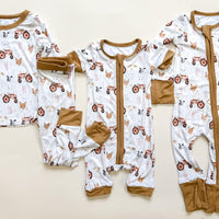 Tractor farm Bamboo 2 piece set