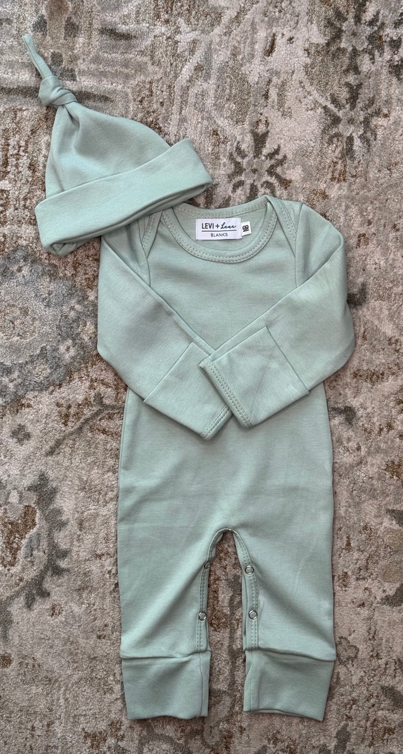 Newborn Infant romper with hat