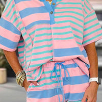 Cotton candy striped set