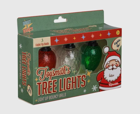 Holiday tree lights bouncy balls