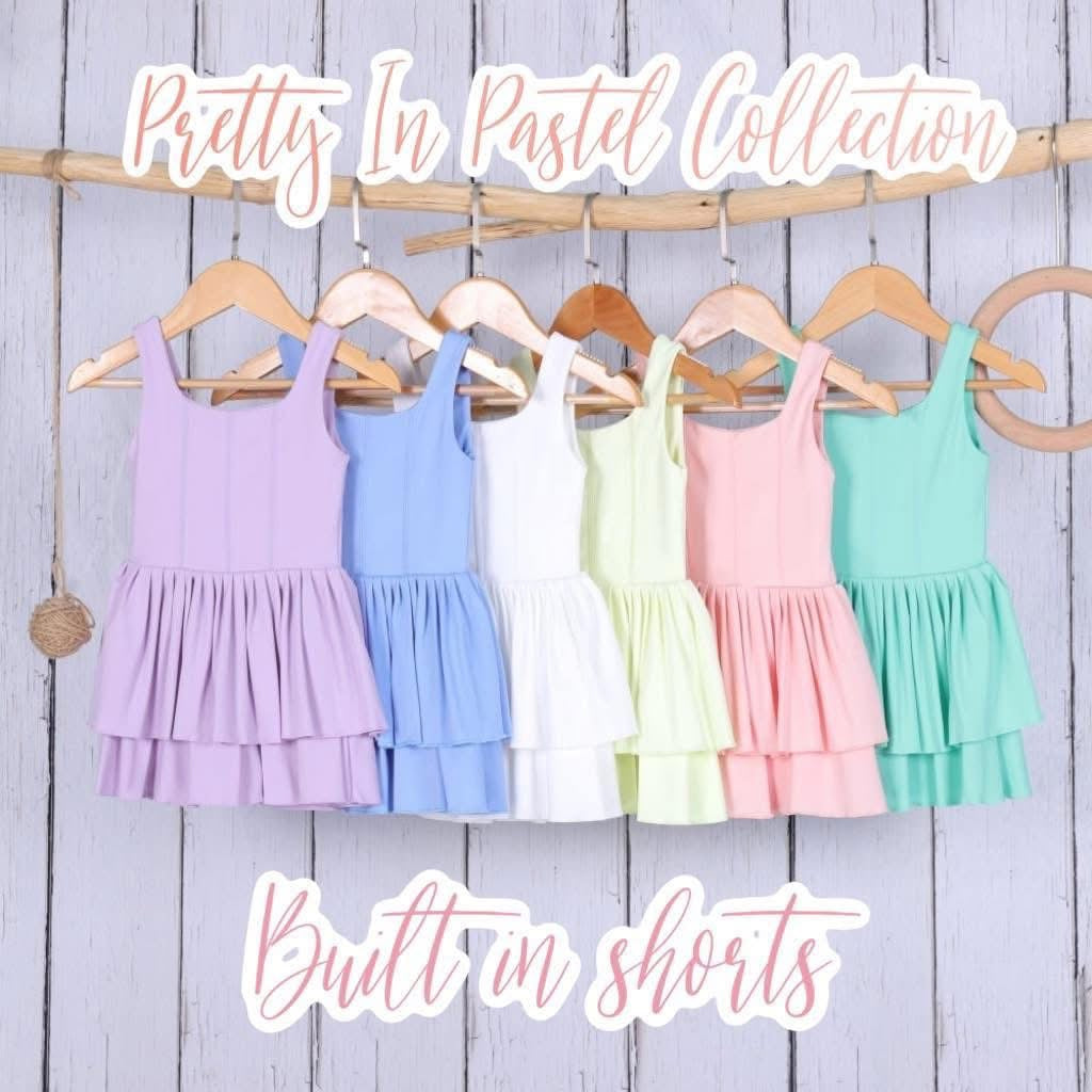 Pale blue athletic skort dress 4T