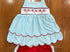 Smocked flag girls short set