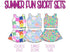 Summer blooms skort sets