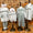 Gingham tractor Jon Jon trio set