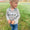 Gingham tractor trio pullover