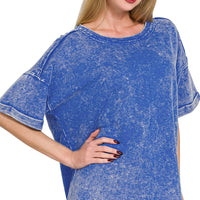 French Terry top- blue