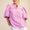 Pink bubble sleeve top