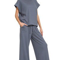 Denim pant set