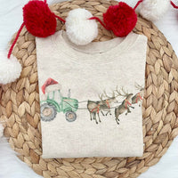 Tractor reindeer tee