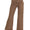 ACID WASHED HIGH WAIST PANTS- brown